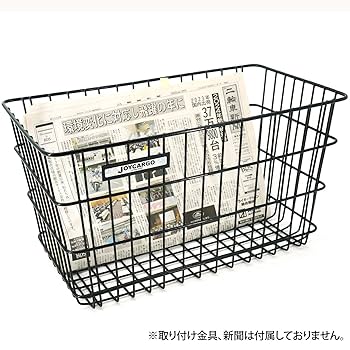 Amazon | モトボワットBB バイク 強力 新聞カゴ ブラック