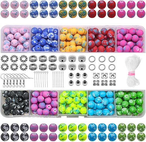 Kit de cuentas de vidrio para hacer joyas, 0.315 in, imitación de jade natural, pulseras de jade  Cuentas de cristal para hacer pulseras, aretes,