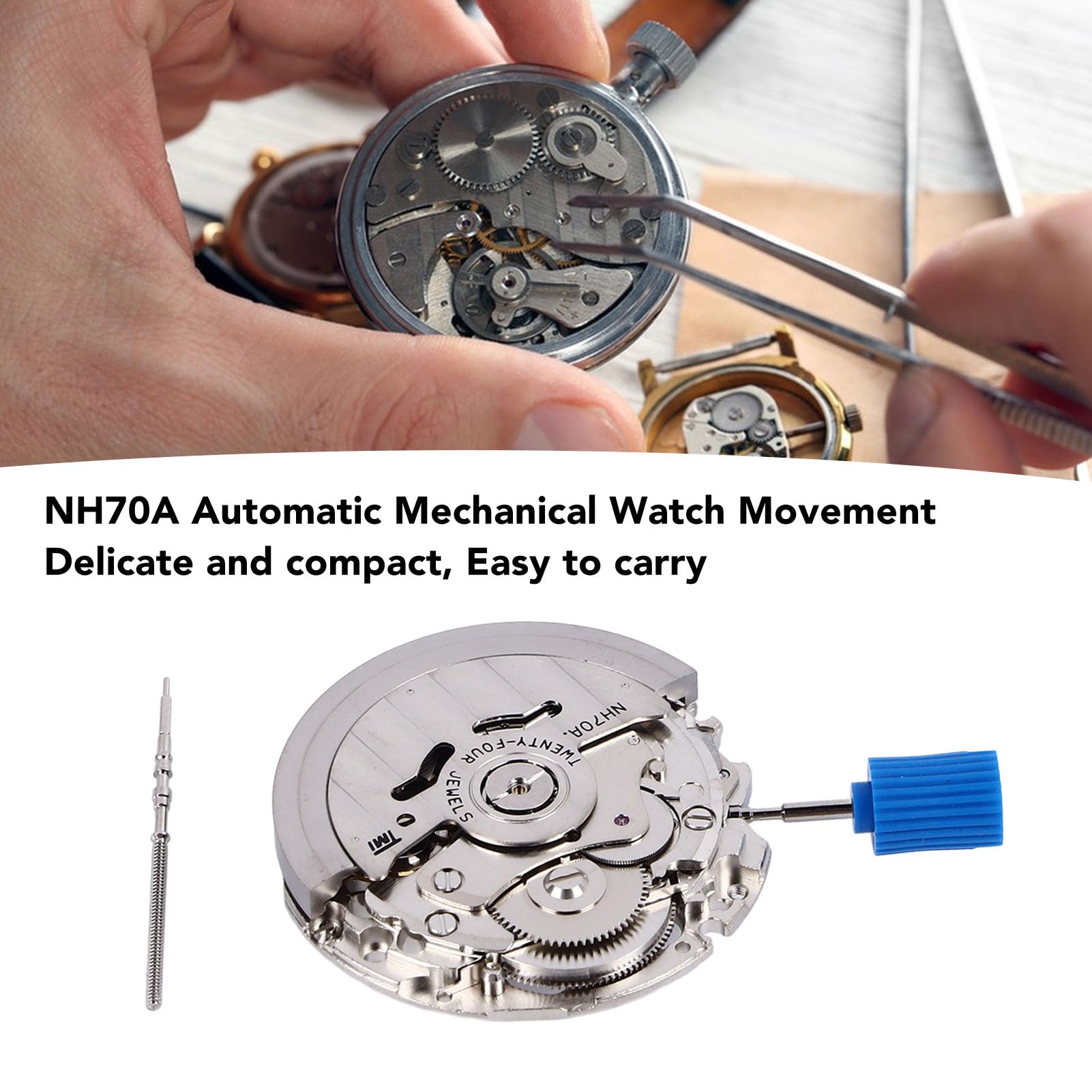 NH70A Automatyczny Mechaniczny Mechanizm Zegarka Metalowy Dodatek do Wysokich Napraw i Wymiany