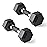 CAP Barbell 12 LB Rubber Coated Hex Dumbbell Hand Weight with Padded Grip - Pair | Comfort Grip