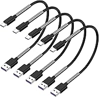 Vista 13 de CyvenSmart - Cargador compatible con Samsung Galaxy S10, S9, S8 Plus (3 A, carga rápida), 3 unidades de cable TPE USB C de 6 pies / 1.82 m., USB A