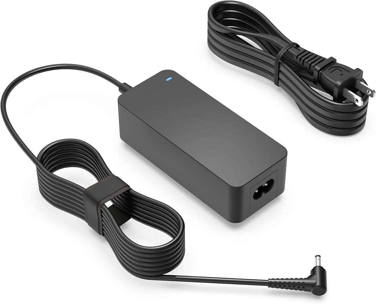 Superer 65W 45W Cargador Compatible con Lenovo IdeaPad 1 1i 3 3i 5, Slim 1 3 5, Flex 4 5 6 1470, Yoga 710 330, IdeaPad 330S S145 S340 L340, Chromebook N22 N23 N42 Laptop