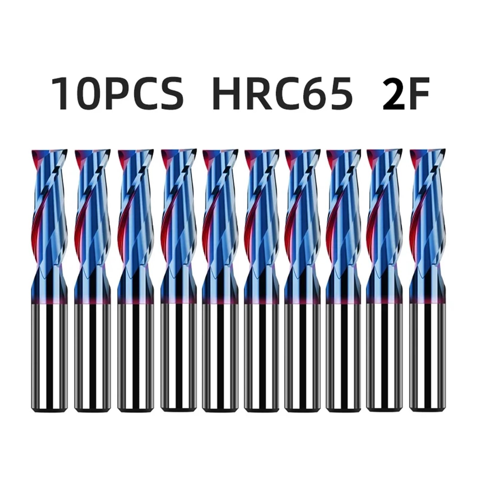 10 sztuk HRC65 frez węglikowy do stali nierdzewnej Metal CNC Cutter narzędzia tokarskie frezowanie wolframowe powlekane frezy palcowe(D3xD3x12x100L)