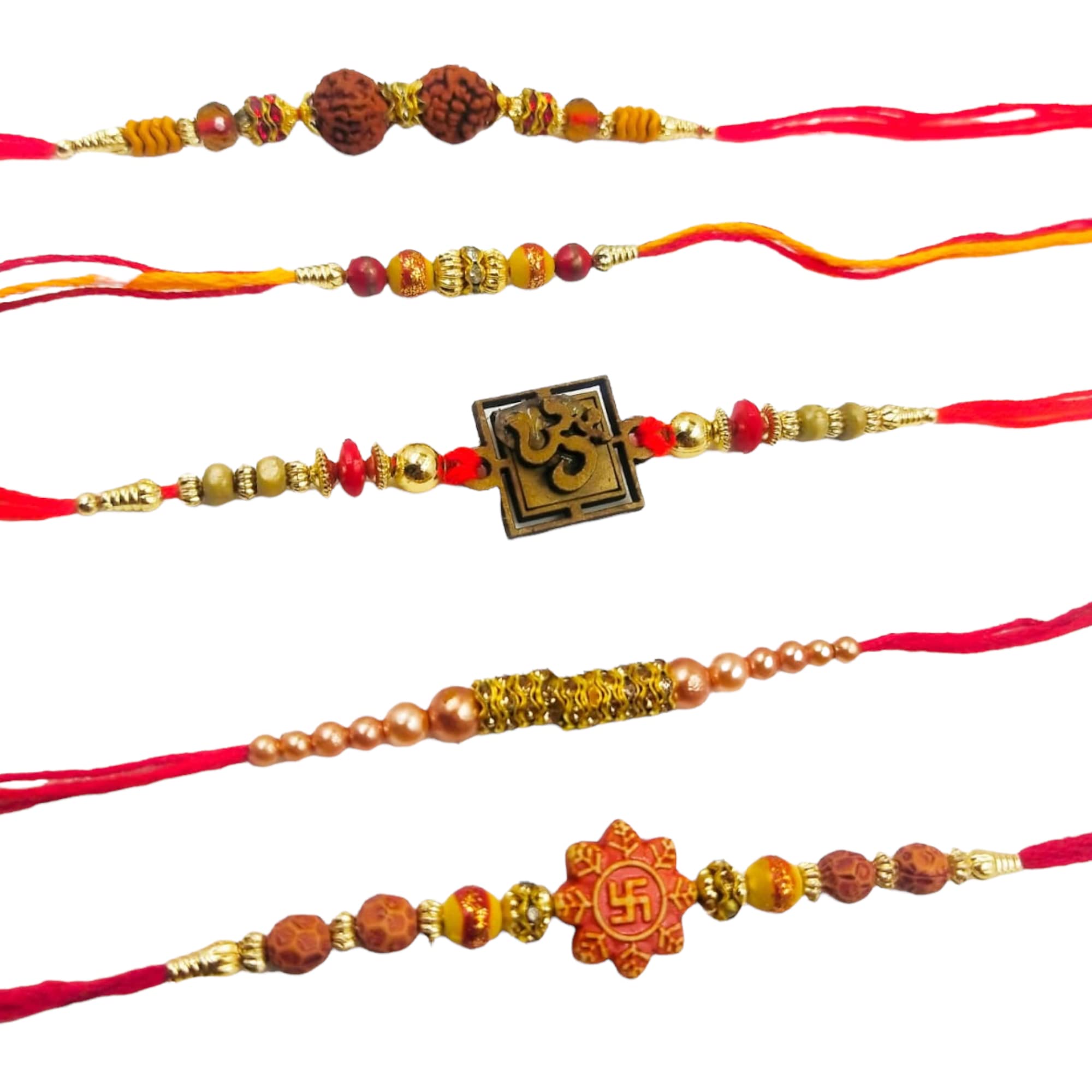 WS Wrap Shap 5pcs Rakhi Set for your Brother, Bhaiya, Family Combo with Roli Chawal I Men Kids Younger Bro Big Brother Bhai Set 3 (B0B66MT1JX) Amazon Price History, Amazon Price Tracker