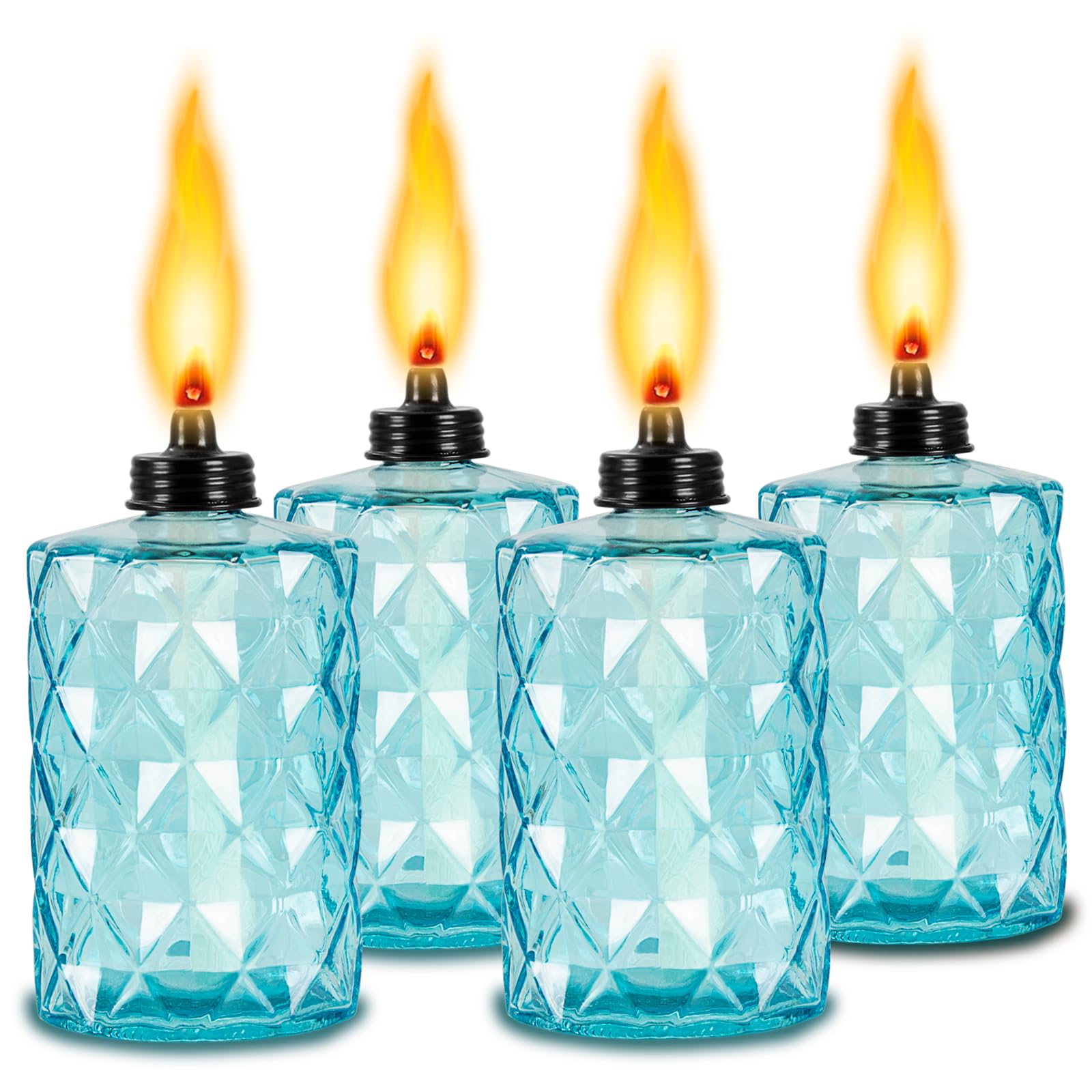 Nonley Glass Table Top Torches 4-Pack