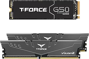 TEAMGROUP T-Force Vulcan Z DDR4 32GB Kit and TM8FP6502T0C311 NVMe PCIe Gen4 M.2 SSD
