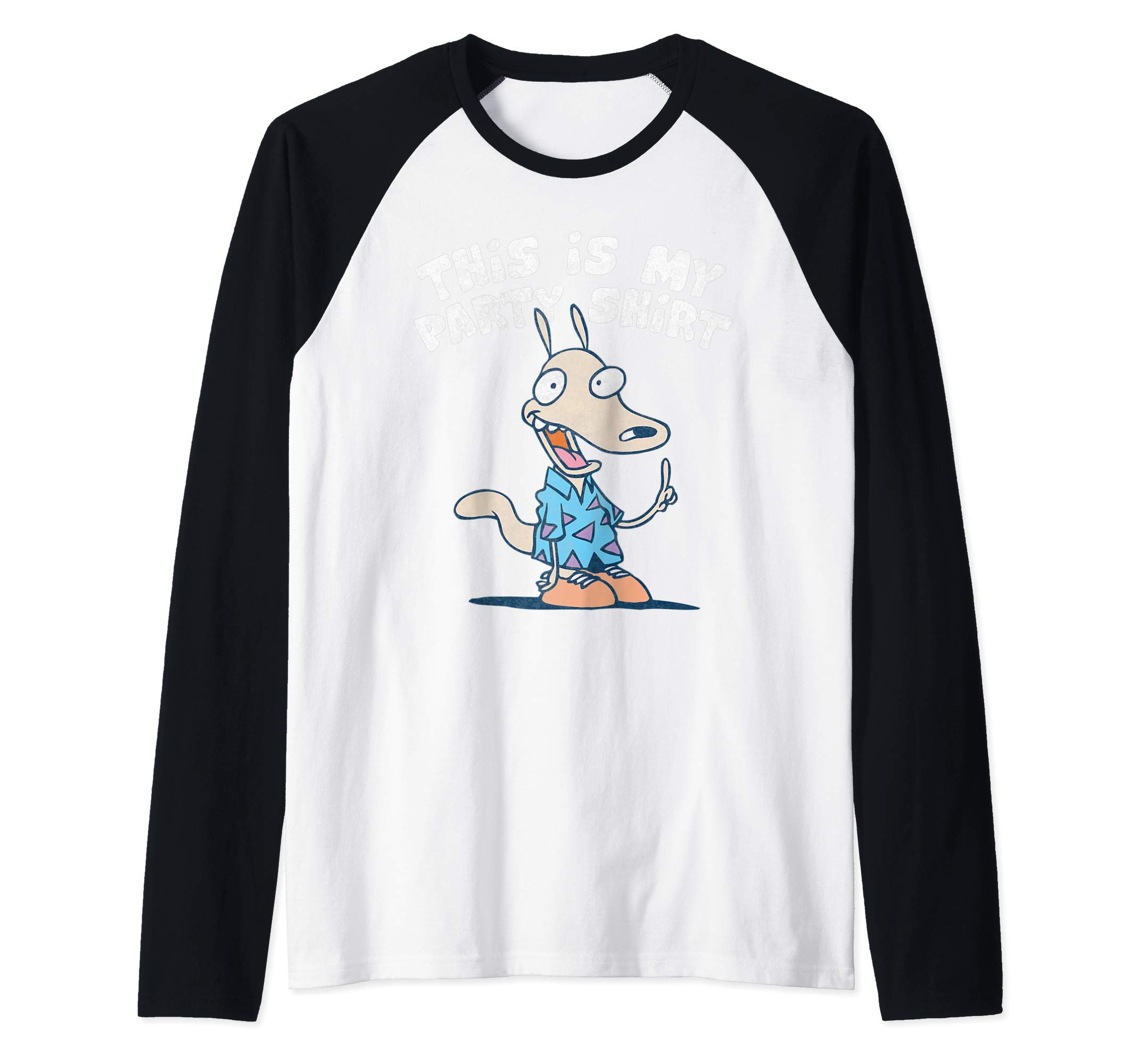 Rockos Modern Life This Is My Party Shirt Raglan Baseball Tee