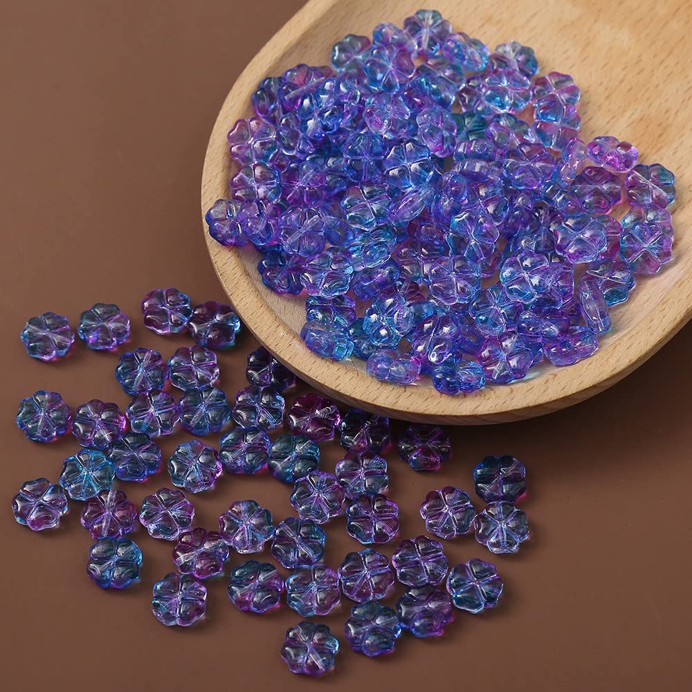 Perles d'espacement en verre trèfle pour fabriquer des bijoux solides sans usure de fil