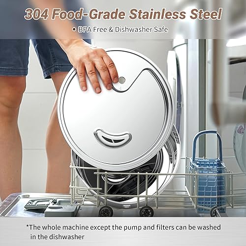 Miniatura 3 de SIBAYS Fuente de agua para gatos de acero inoxidable, fuente automática para mascotas de 135 oz4 L para gatos, dispensador de agua para perros con