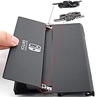 Vista 2 de Deal4GO Left & Right Rear Kickstand Hinge set replacement for Nintendo Switch OLED console 2021 Back Stand Hinges