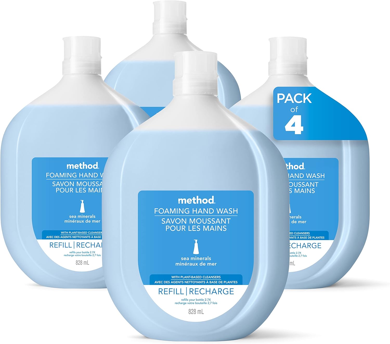 Method Foaming Hand Soap Refill, Biodegradable Formula Reloads Foam