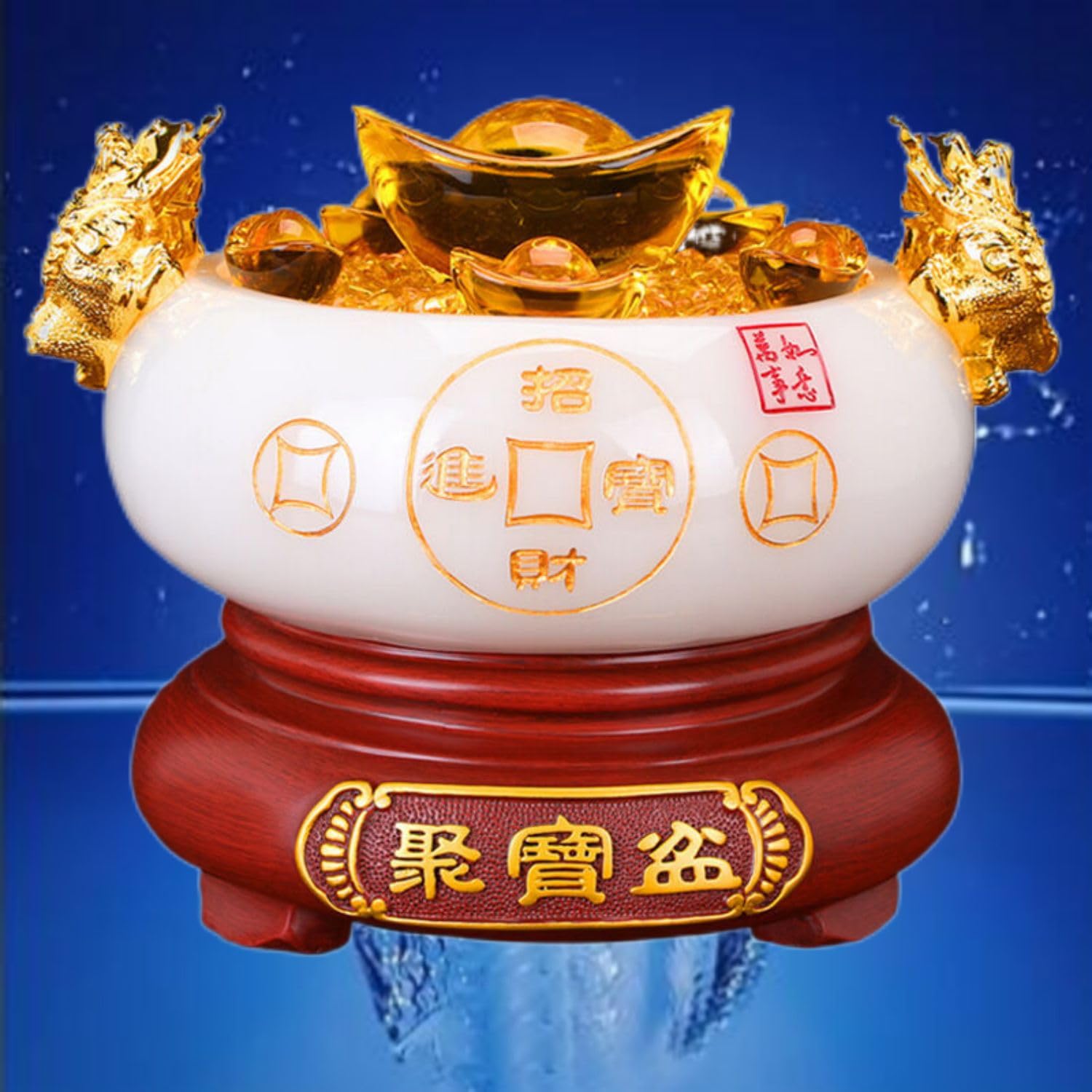聚寶盆 意味合い: 聚寶盆は「財宝を集める秘宝器」として知られている Amazon.com: noxozoqm 精品财源滚滚招财进宝聚宝盆摆件Chinese Feng