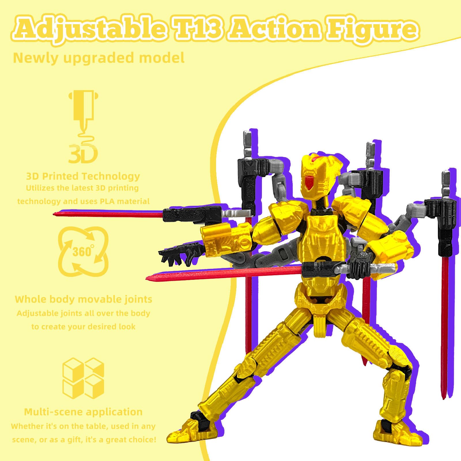 Amazon.com: PkghoKids Assembly Completed T13 Action Figure Set