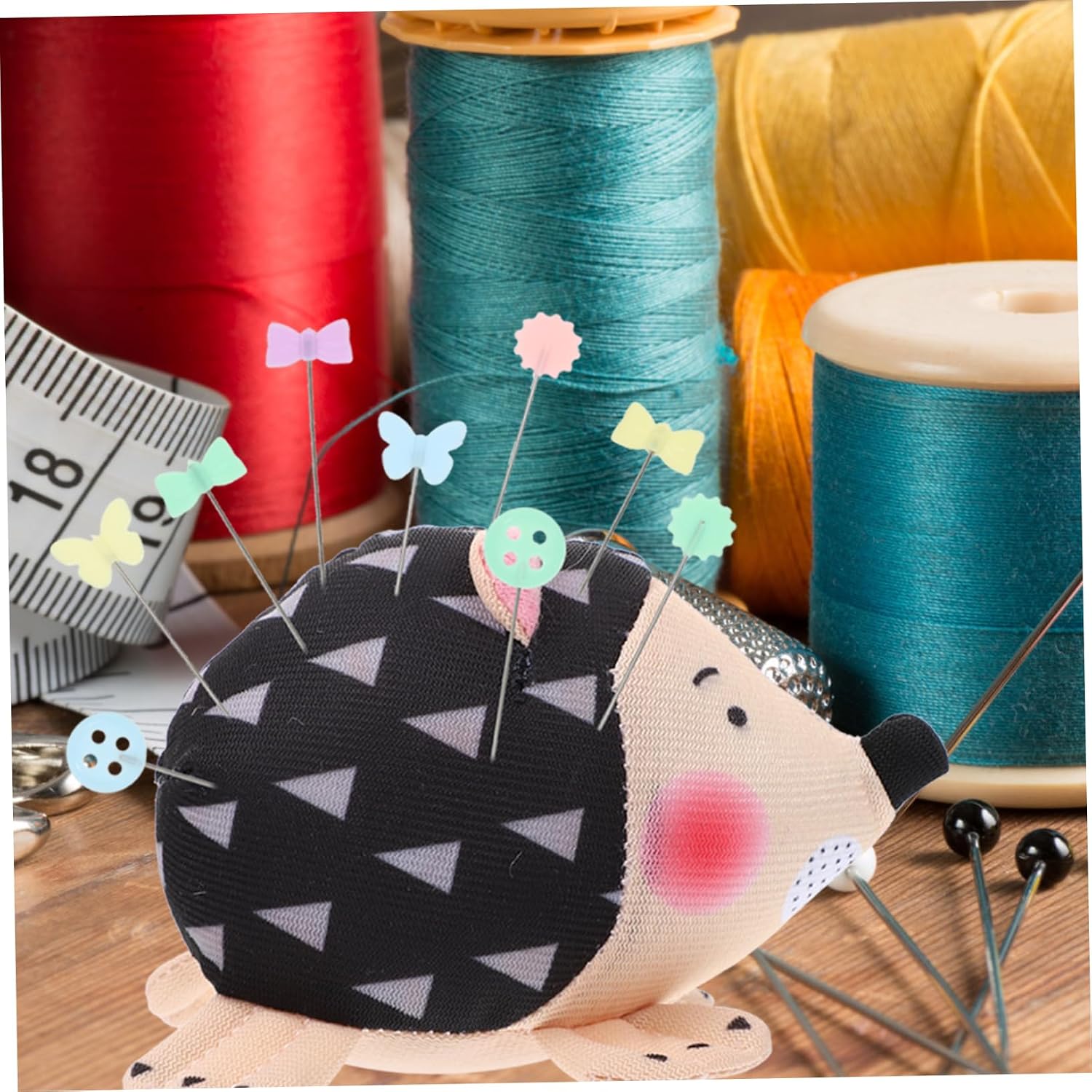 ERINGOGO 2Pcs Hedgehog Pin Cushion Cute Sewing Needle Organizer for Home Practical Quilting Accessory Present for Sewing Enthusiasts and Beginners Prevents Needle Loss image 5