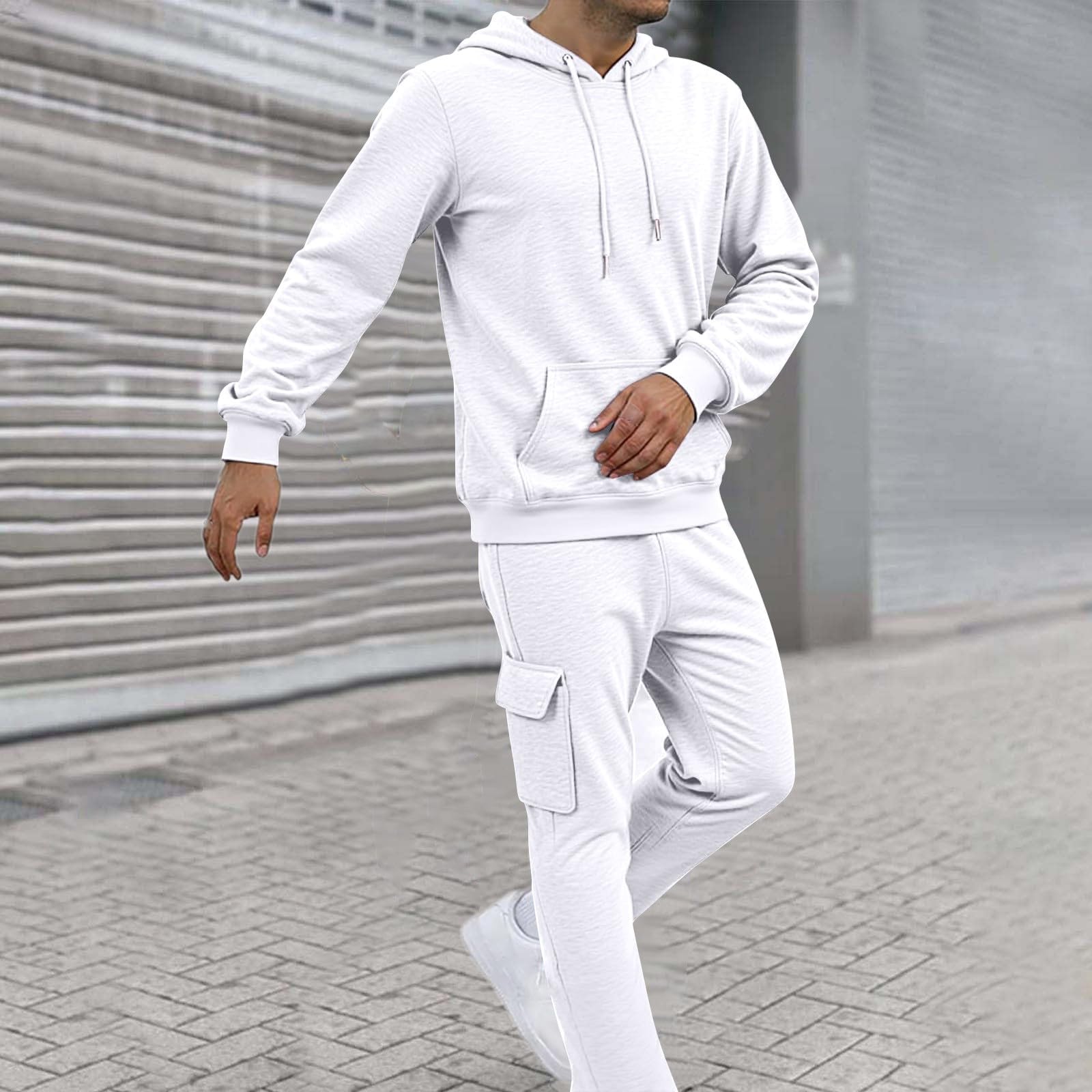 Felpe per uomo Pack,Uomo Tuta Set 2 Pezzi Felpa Con Cappuccio