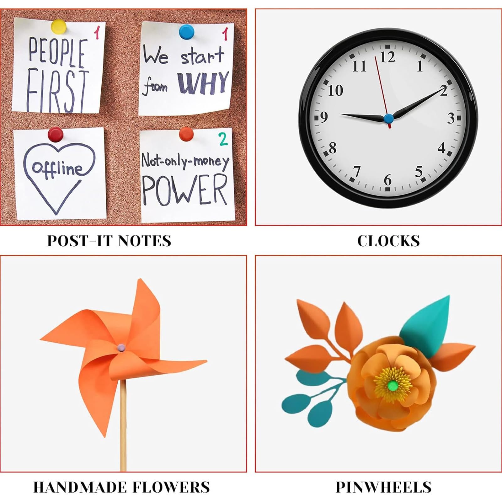 BETESSIN 200pcs Attaches Parisiennes Or Mini Brads Rond Pointe Clous En