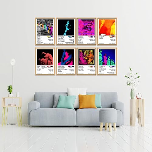 Miniatura 4 de Póster de TV Girl (8 piezas de 11.5 x 16.5 pulgadas), portada de álbum, pósteres musicales para estética de habitación, arte de pared para