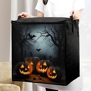 Amazon.com: Storage Bags, Halloween with Pumpkins Printed