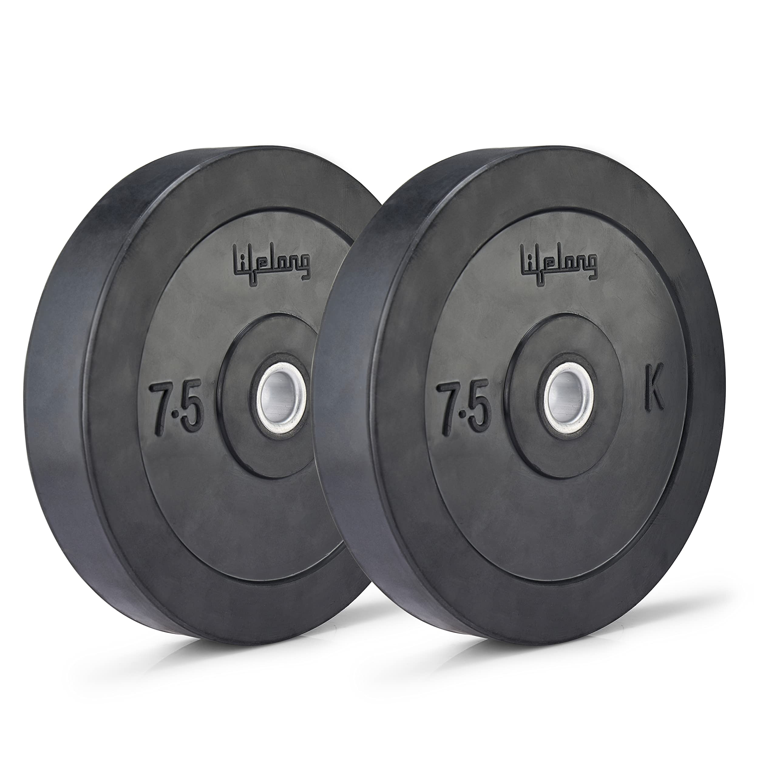 Lifelong Rubber Weight Plates 30mm Dia Set for Weight Lifting, Dumbbell Bars, Strength Training and Home Gym Fitness Workout-picture-19