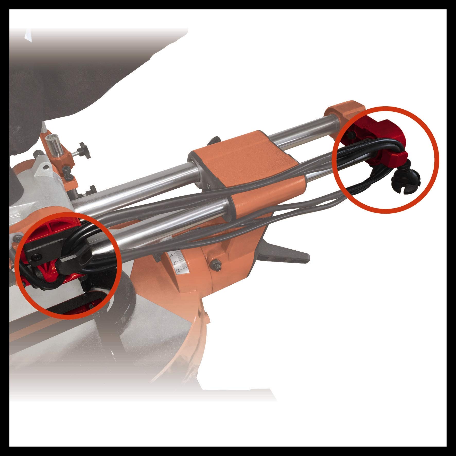 Pilarka ukośnaEinhell TE-SM 2131 Dual (1600 W, średnica brzeszczotu: 210 mm, szerokość cięcia: 310 mm, miękki start, obrotowa głowica piły, laser, światło LED)