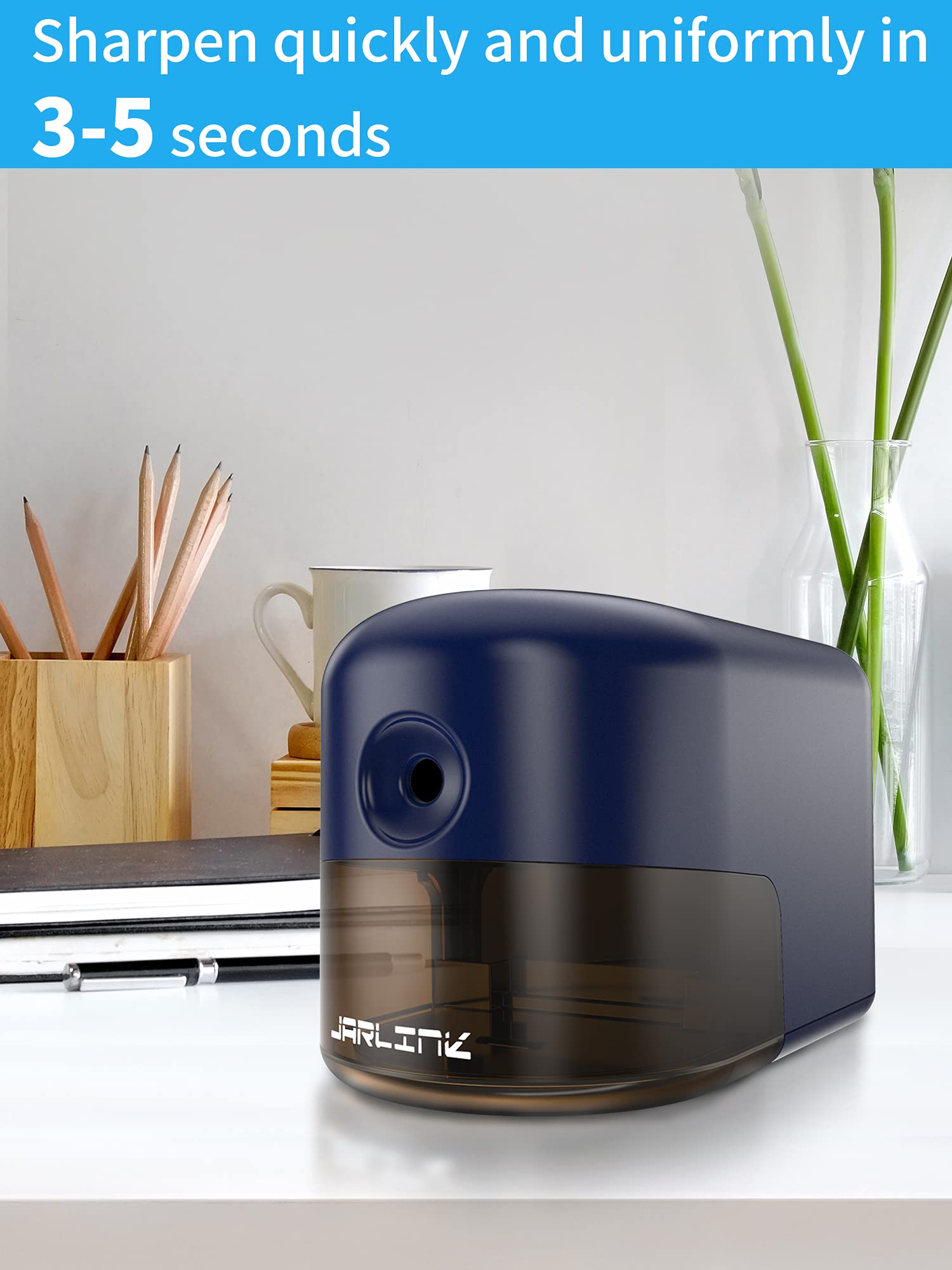 Buy JARLINK Electric Pencil Sharpener, HeavyDuty Pencil Sharpener with