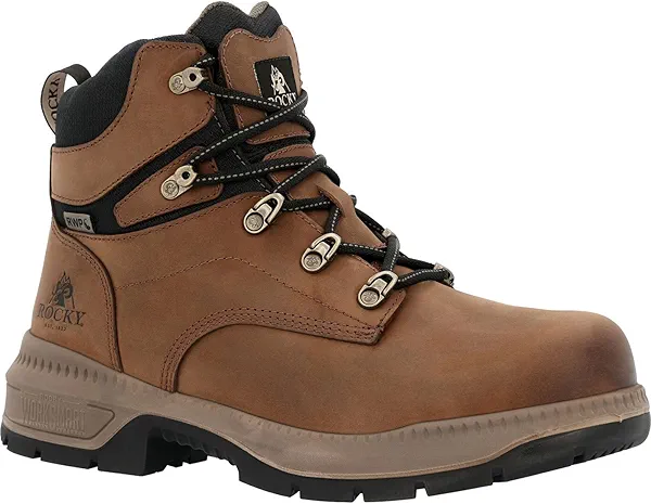 ROCKY WorkSmart 6” Composite Toe Internal Met Guard Work Boot