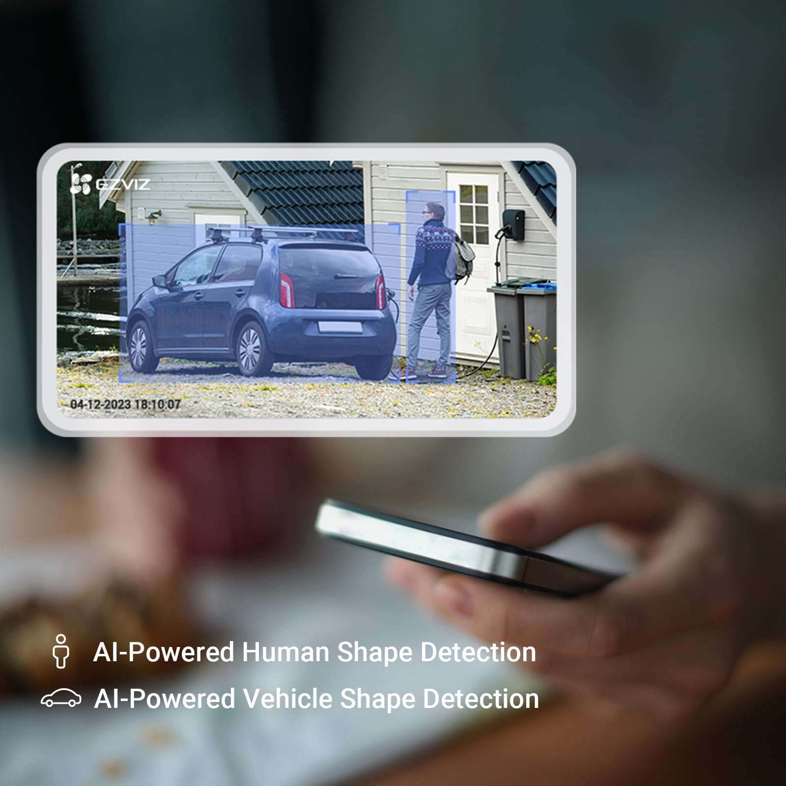 EZVIZ Bezprzewodowa kamera akumulatorowa 4G LTE komórkowa zewnętrzna kolorowa noktowizor, kompatybilna z panelem słonecznym, kamera solarna CCTV 2K, wykrywanie człowieka AI, AOV, dwukierunkowy dźwięk