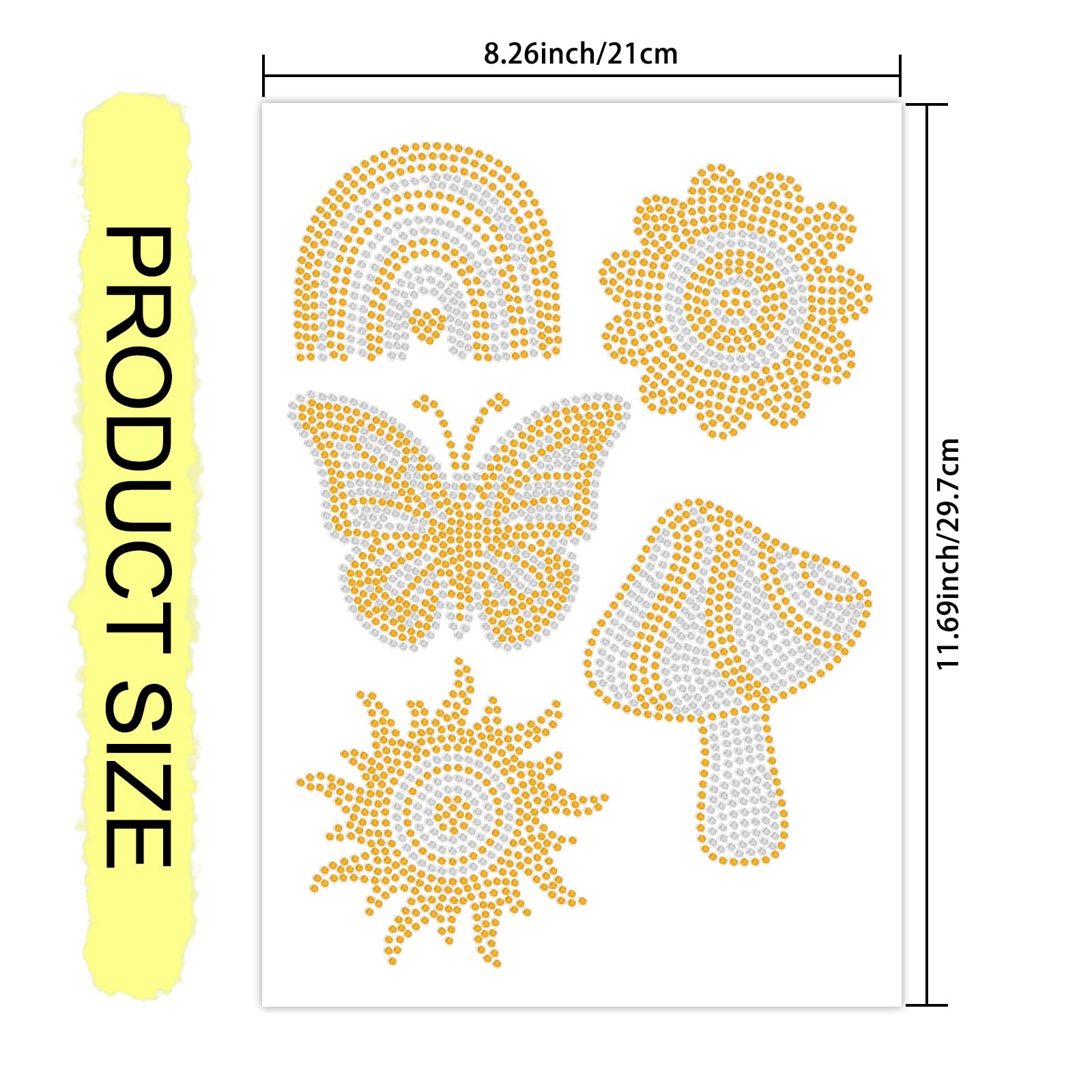 MAYJOYDIY Transfert Thermocollant Strass Colibri Coloré Oiseau Volant