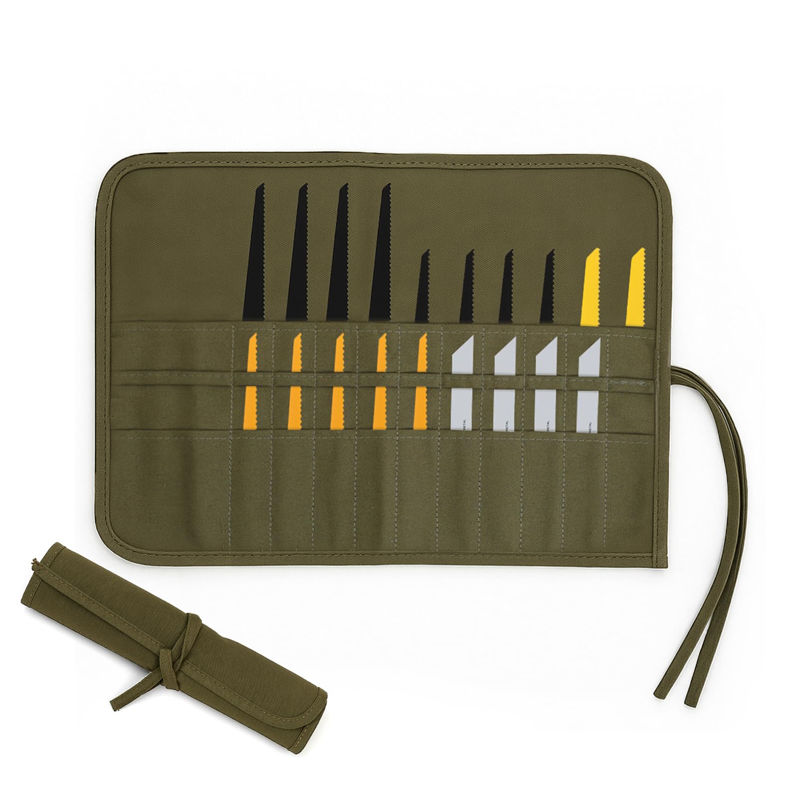 Portable Saw Blade Storage Case - Lightweight and Easy to Carry for Circular, Reciprocating, Wood Pruning Saw Blades - Perfect for DIY, Professional Craftsmen, Construction Workers (Case Only)