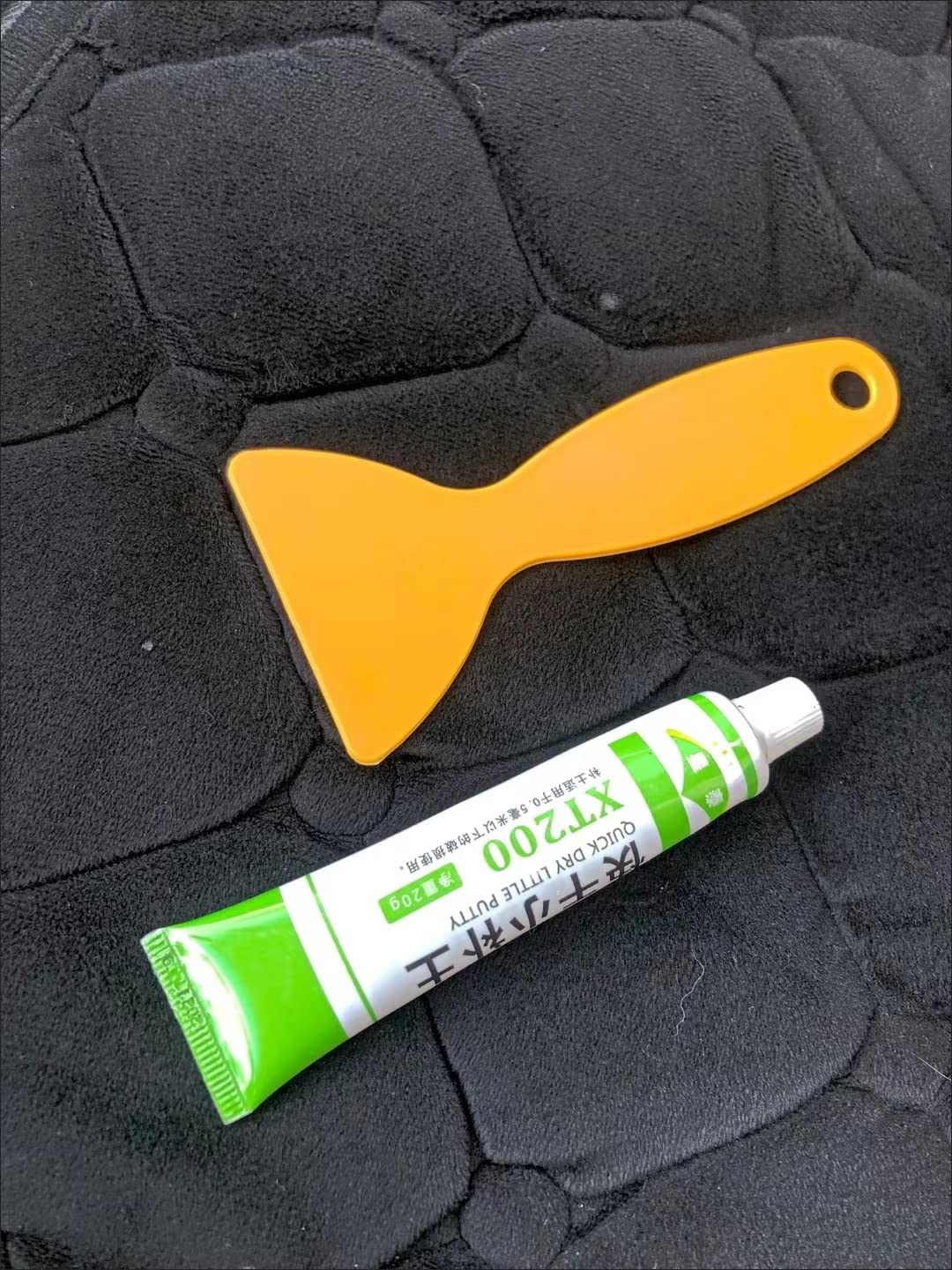 Gogolonge Fiberglass Boat Repair Paste, Pasta di Riparazione per Barche in Fibra di Vetro, Fiberglass Repair Kit, for Scratches, Holes, Cracks, Quick Dry Little Putty with Scraper Kit