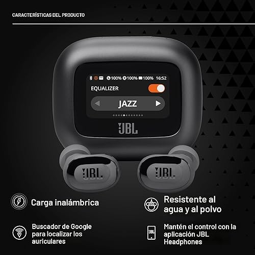 Miniatura 5 de JBL - Auriculares inalámbricos con cancelación de ruido Live Buds 3, reproducción total de 40 horas, carga inalámbrica, 6 micrófonos, conexión