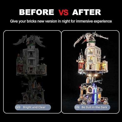 Miniatura 4 de Kit de luces LED para Lego Harry Potter Gringotts Wizarding Bank  Edición Coleccionista 76417 Juego de construcción, kit de iluminación creativa