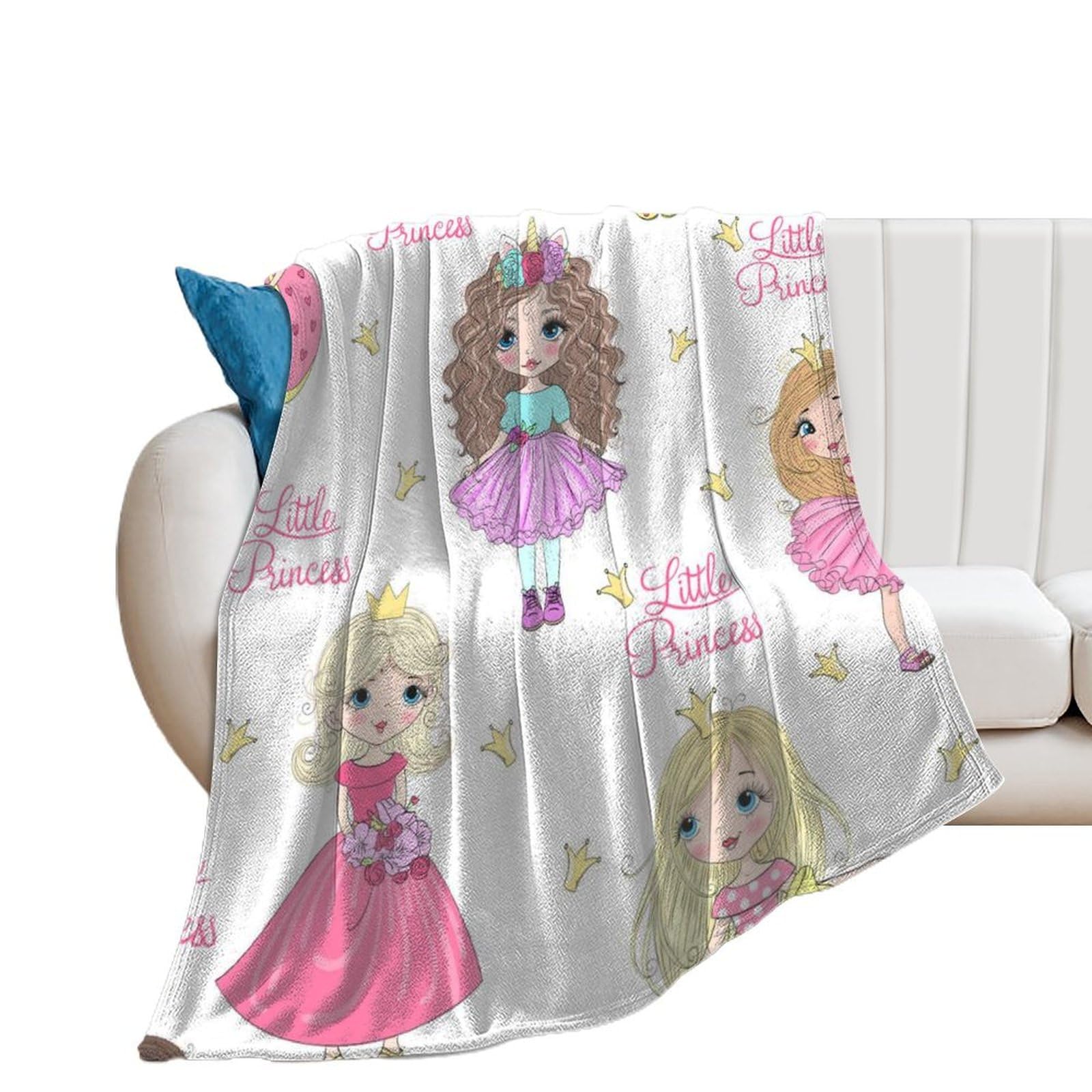 Couverture en flanelle princesse anti-frisson douce pour réchauffer vos nuits fraîches