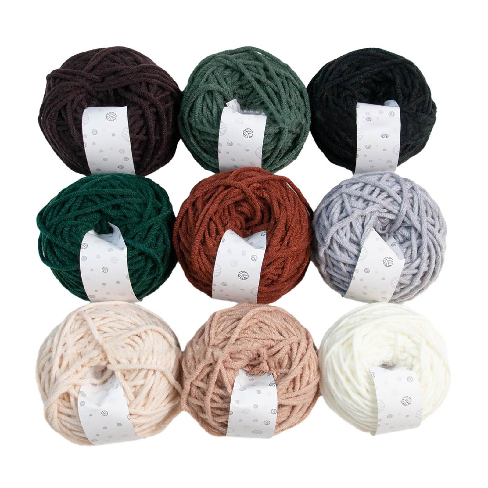 Jazuaiao 9 Colors Milk Cotton Yarn Crochet Super Soft Wool for Knitting Crocheting, Sweaters, Blankets, and More Yarns for Beginners for Vest and Hooks for Crocheting Milk Cotton Set