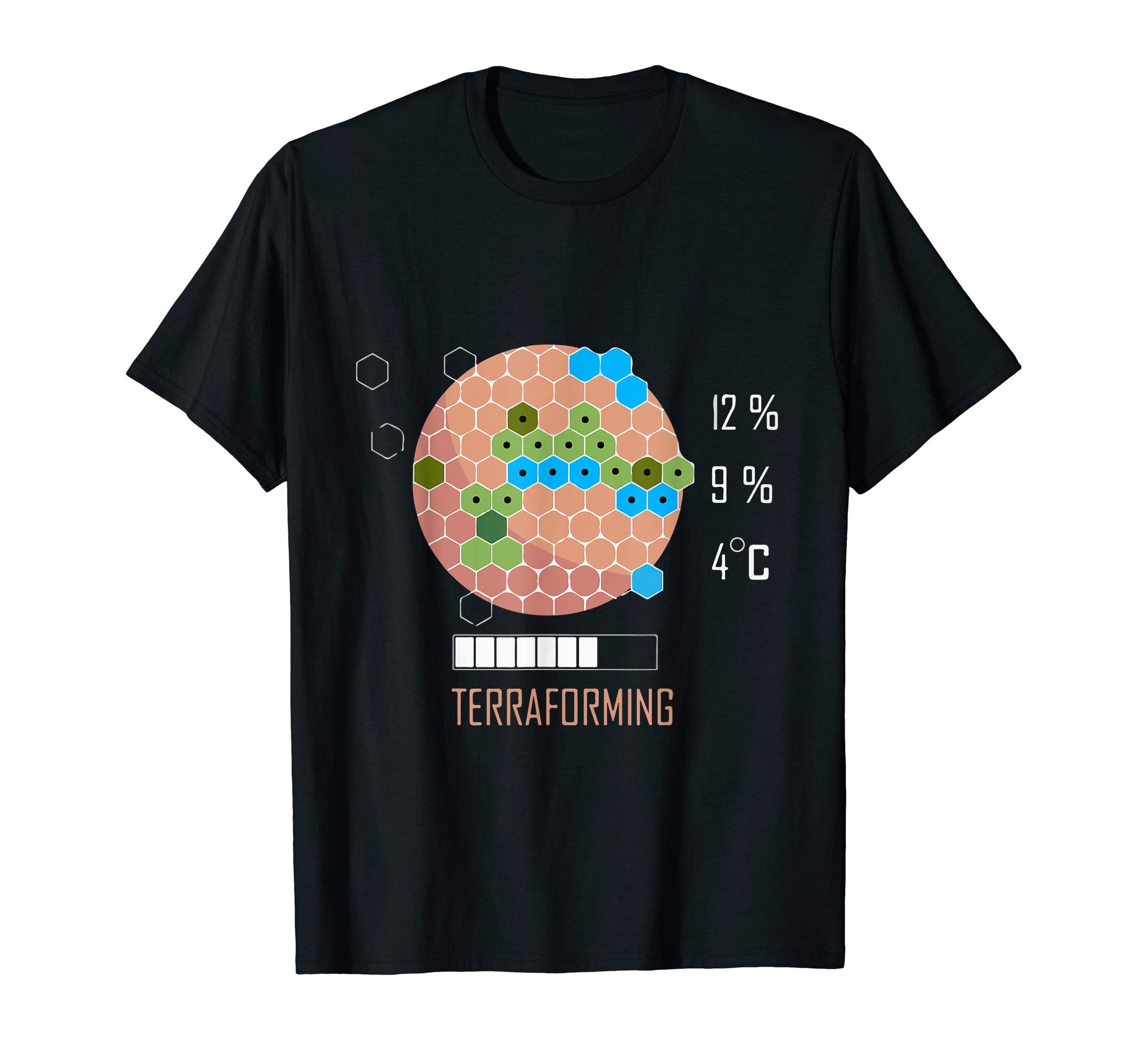 Meeple Design16 Bit Mars is Terraforming Shirt - Board Game T-ShirtOEKO-TEX STANDARD 100