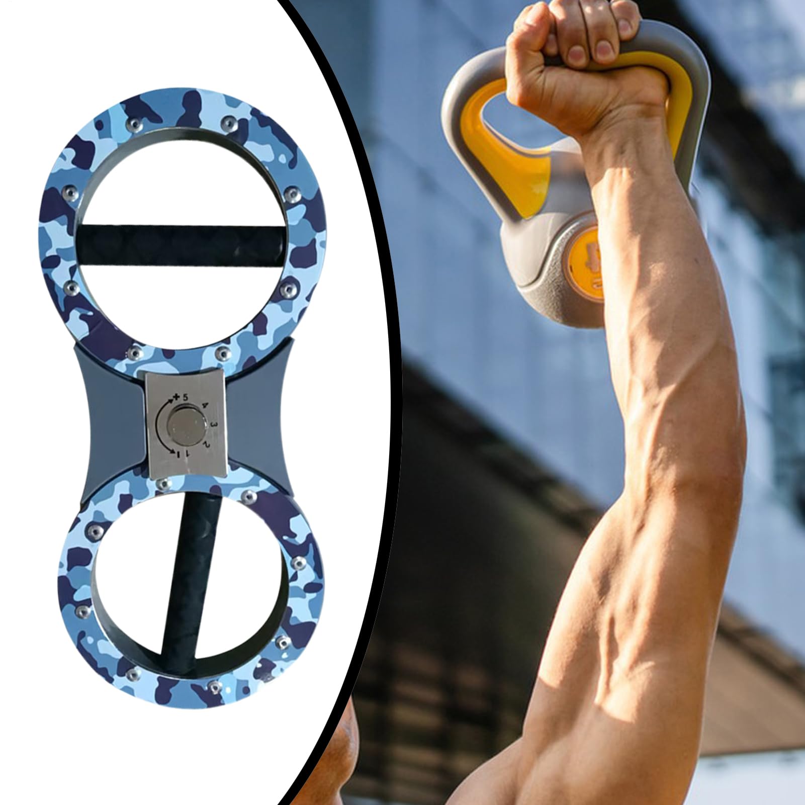 XIAOXIAOYU Burn Machine, trenażer ramion z funkcją rotacji, nadgarstek, przedramię, klatkę piersiową, trener do treningu domowego i studia fitness