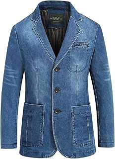 Veste en jean customisée homme Clearance