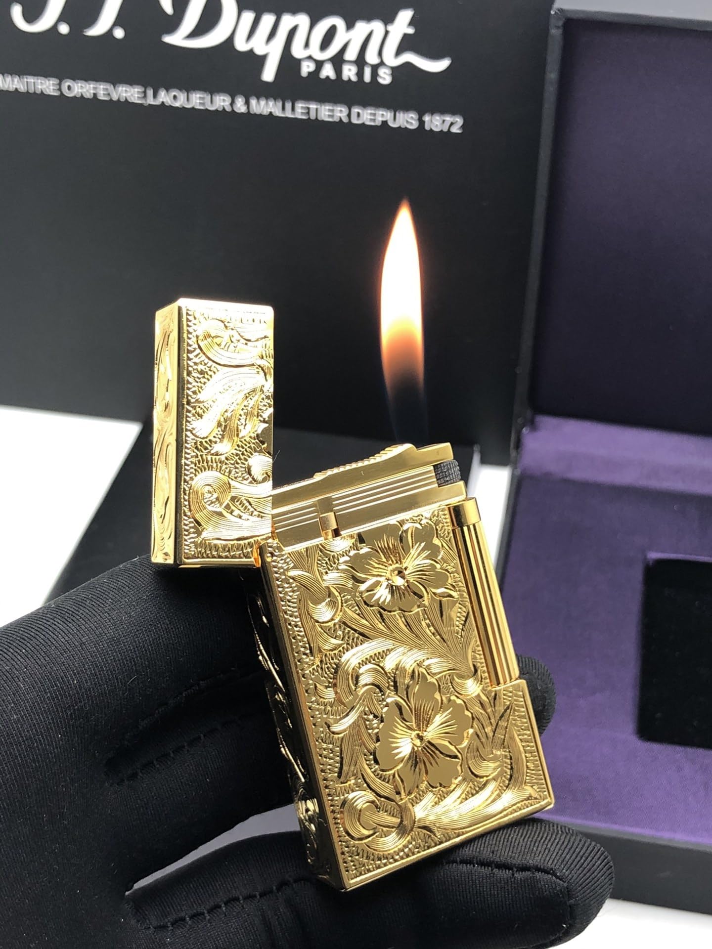 Amazon.co.jp: デュポン ライター LIGNE2 シリーズ 手彫りの富の花