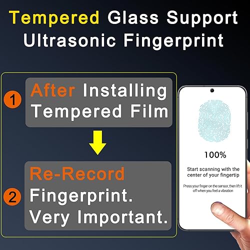 Miniatura 4 de Ferilinso Paquete de 4 protectores de pantalla para Samsung Galaxy S24 Plus con 4 protectores de lente de cámara de vidrio templado para fundas de