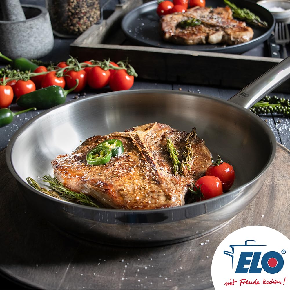 ELO Bratpfanne Profi Therm 28 cm Gastro, Edelstahl - Induktion