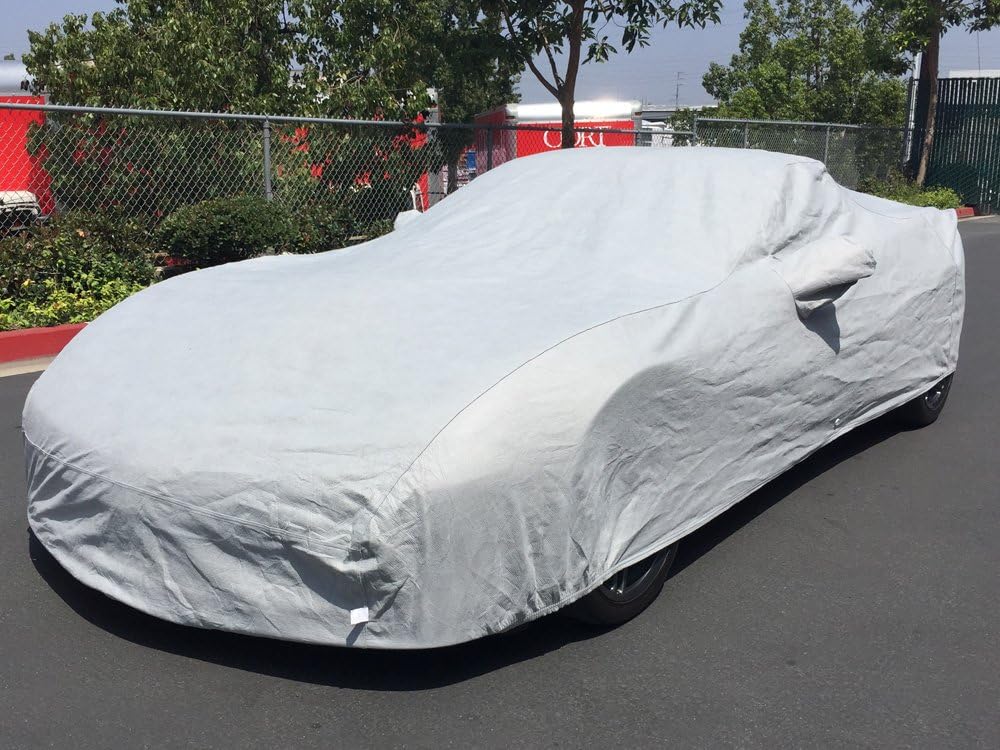 CarsCover Custom Fit 2005-2013 C6 Chevy Corvette Z06 ZR1 Grand Sport Custom Car Cover for 5 Layer Ultrashield (Gray)