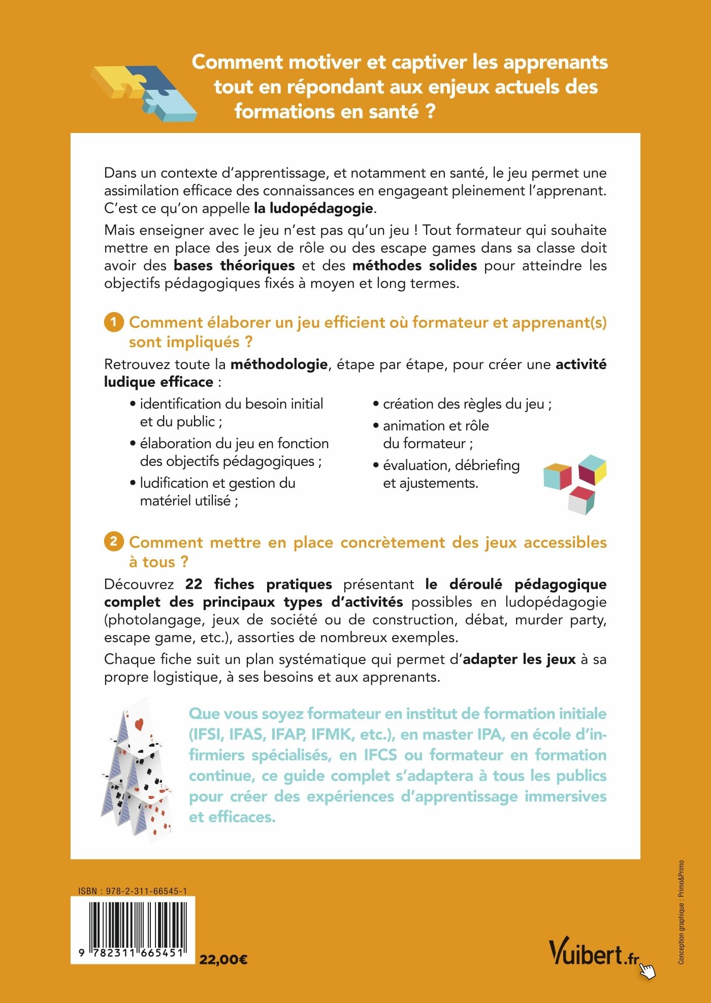 Ludopédagogie en santé : pour les formations en santé: Méthode pas à pas, exercices pratiques et fiches outils