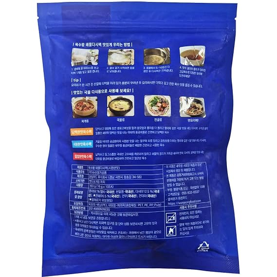 Dried Mix seafood, Anchovy Kelp Dashi Pack, Made In Korea (16gX 10Tea Bags)