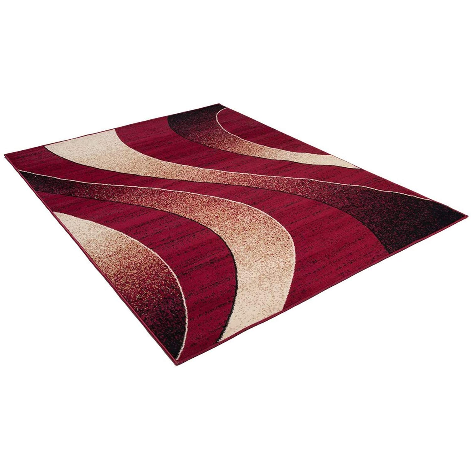Carpeto Rugs Tappeto Salotto Moderno Pelo Corto - Tappeti Camera da Letto - Tappeti Moderni Soggiorno - Tappeti Salotto Grandi Dimensioni - Rosso - 140 x 200 cm