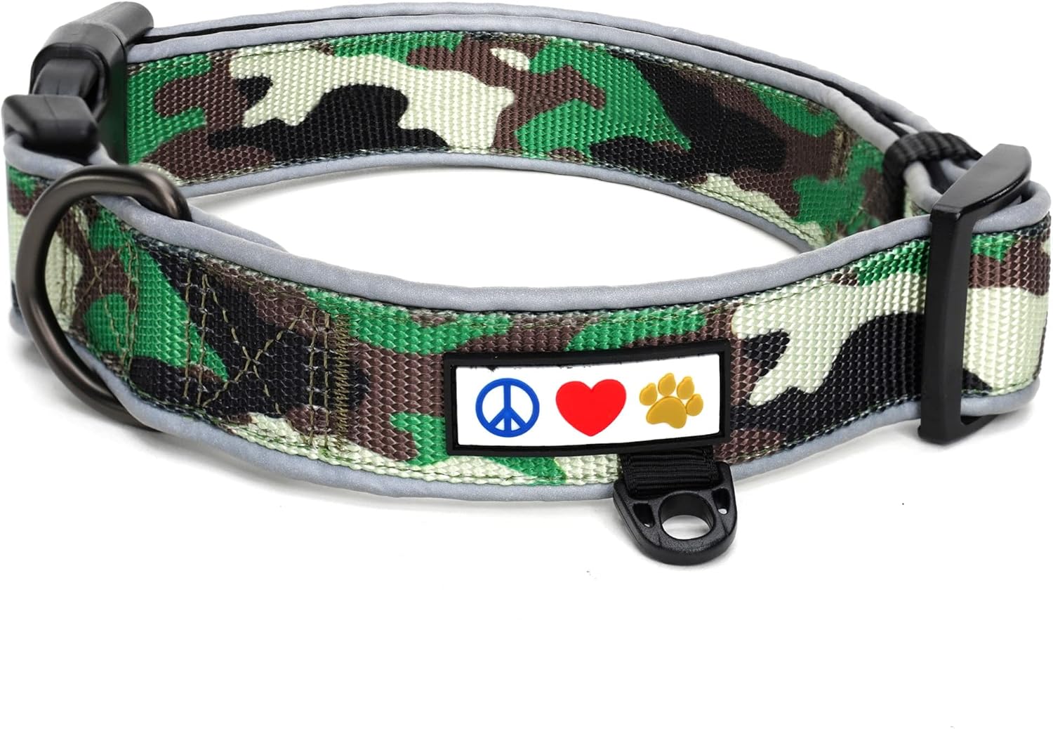Pawtitas Camouflage Dog Collar Padded Dog Collar