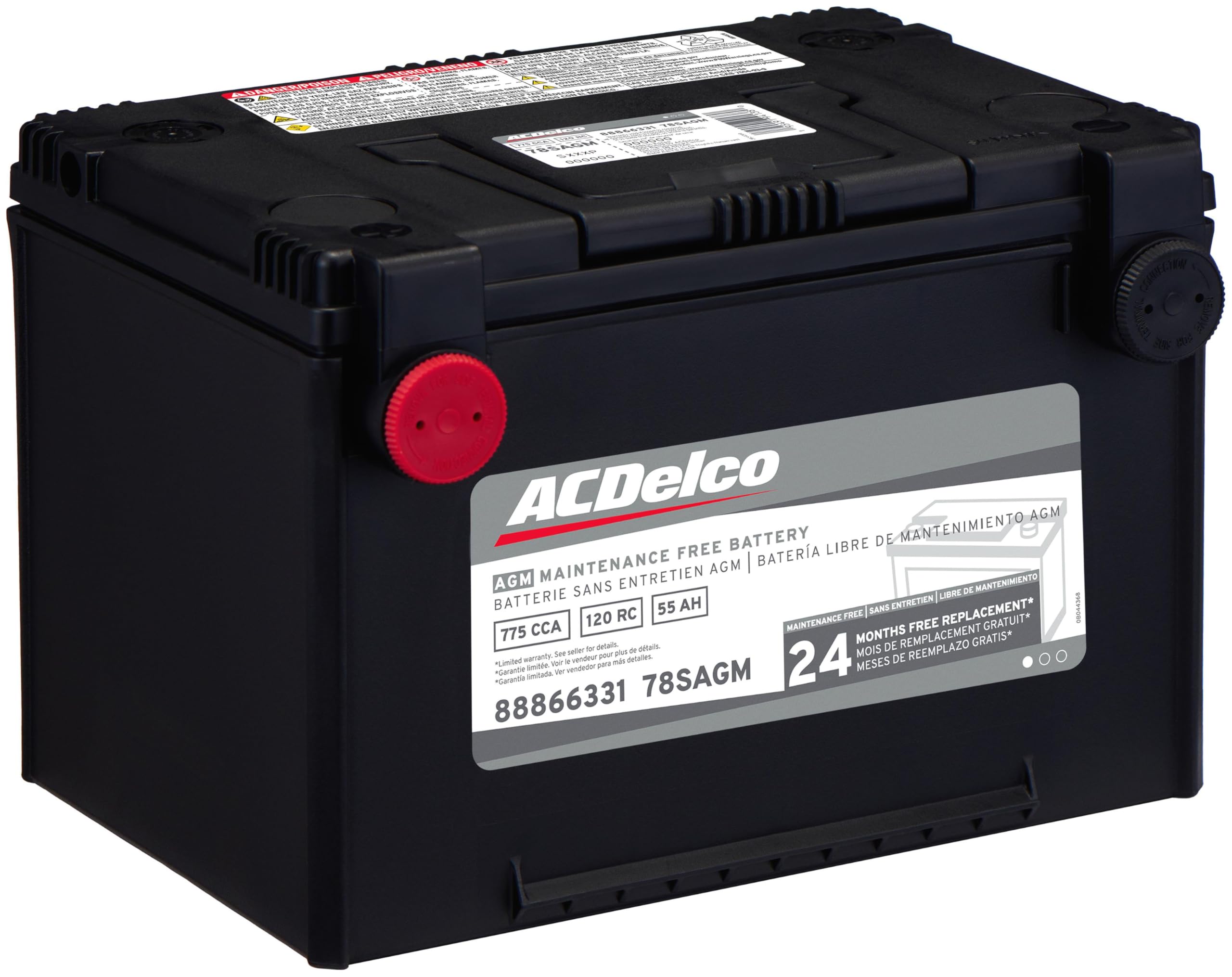 Amazon.com: ACDelco Silver 78SAGM (88866331) 24 Month Warranty AGM