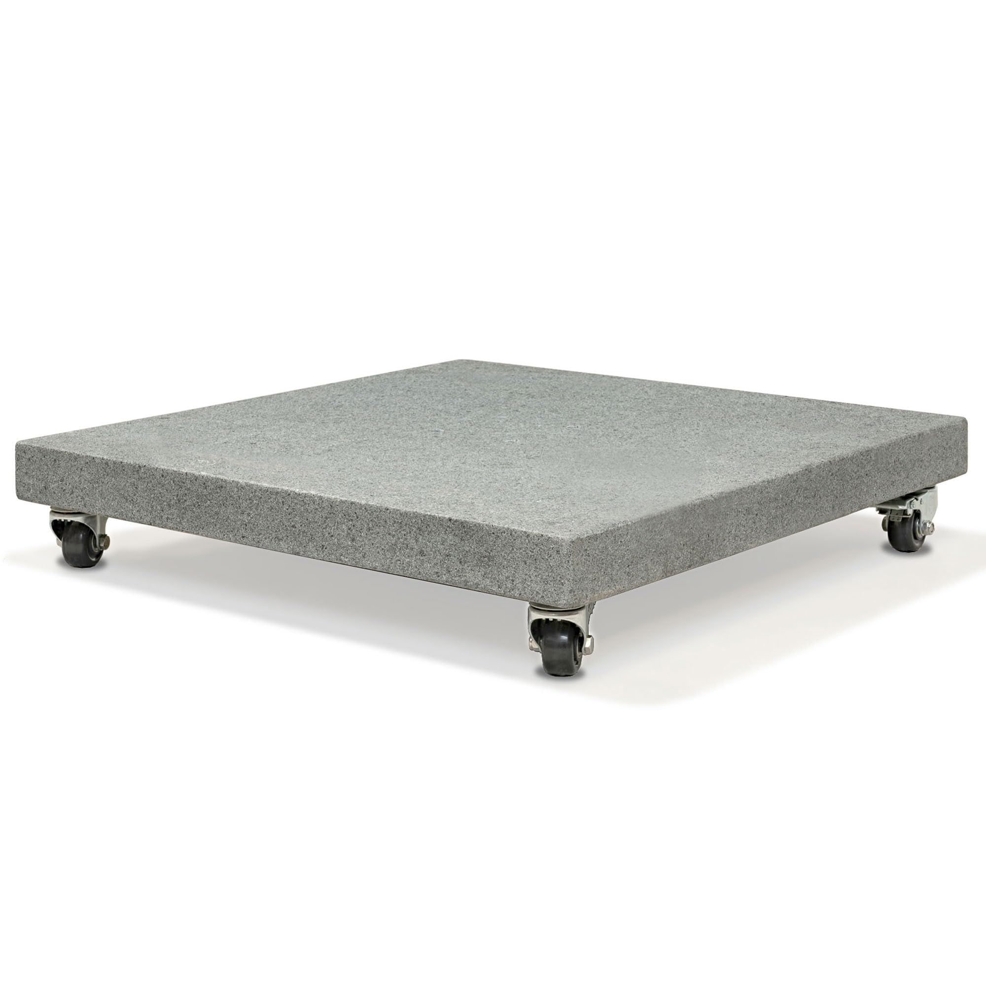 osoltus Granit Schirmständer 120 kg mit 4 Rollen zu Ampelschirm 80 cm x 80 cm