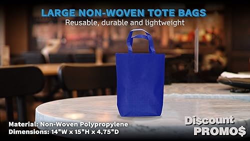 Miniatura 4 de DISCOUNT PROMOS Large Reusable Heavy Duty Tote Bag - Beach Shopping Bag