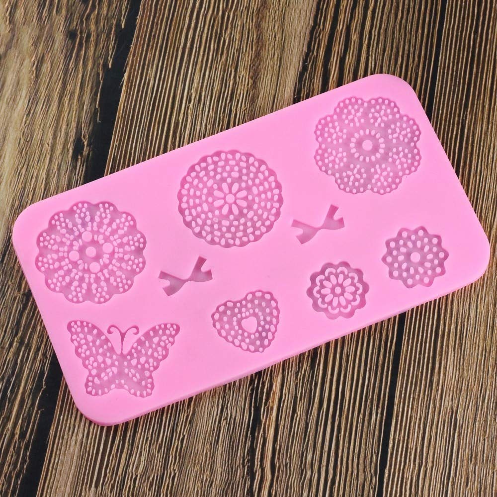 Stampo In Silicone Per Pizzo Da Torta – Farfalla, Decorazione Cake Design, Stampo Per Pasta Di Zucchero, Dimensioni 39x10,5 Cm