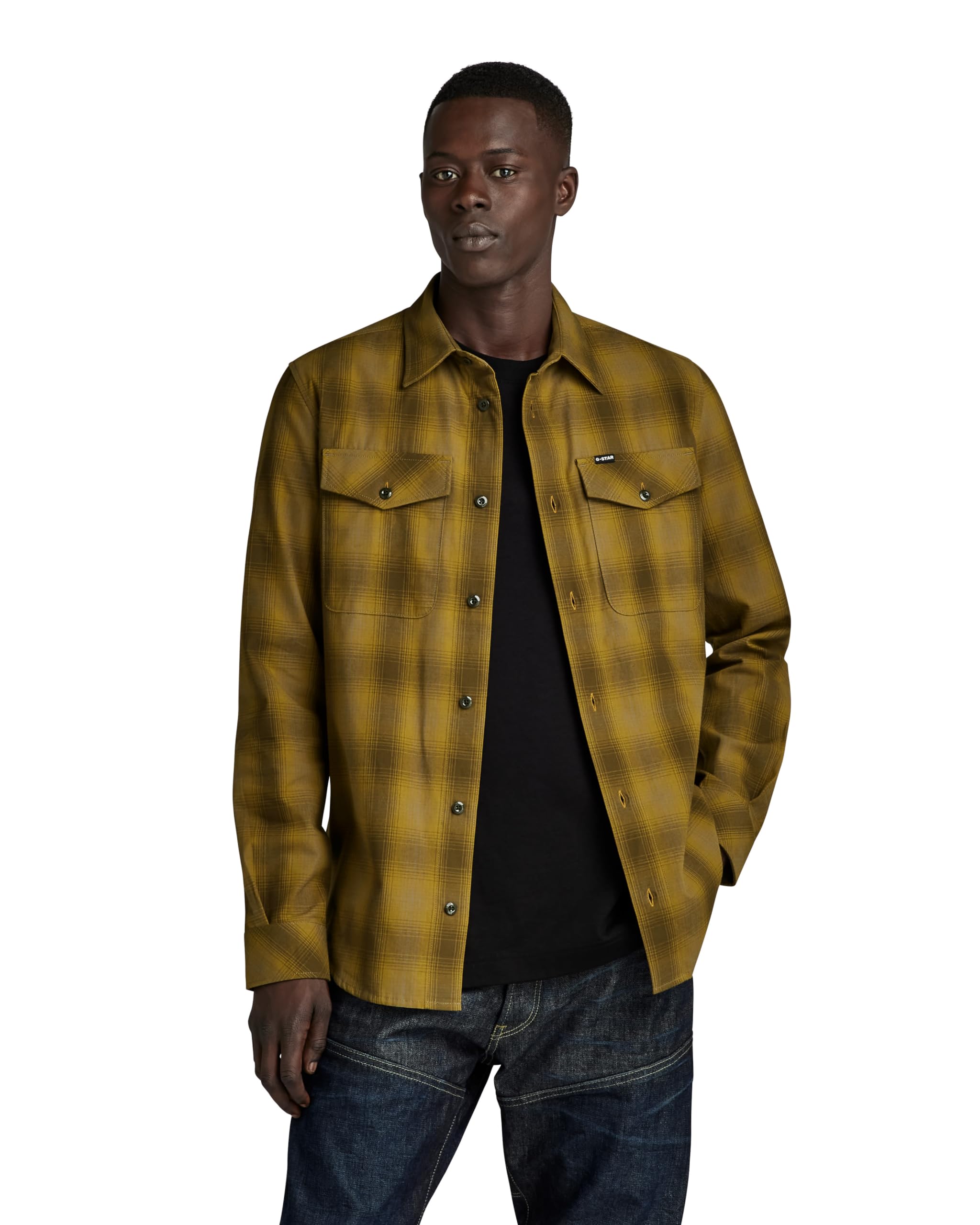G Star Marine Slim Shirt Brown Medium